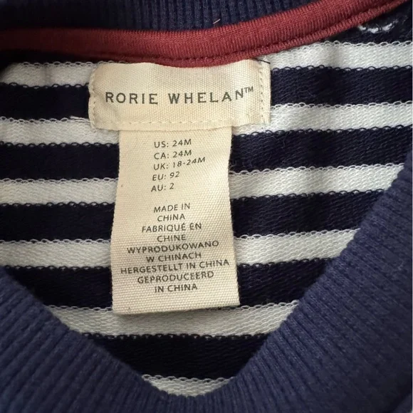 Rorie Whelan Navy Striped Tractor Set size 24 months - Picture 5 of 8